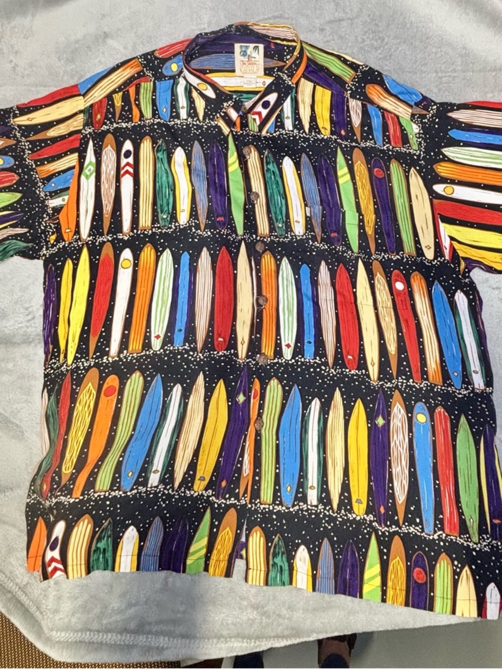 KAHALA John Severson Collection Hawaiian Shirt Rayon Surfboards Size XXL